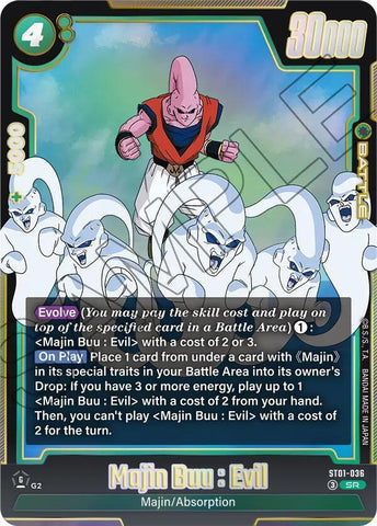 Majin Buu : Evil [036] [Foil] (ST01-036)(SR)
