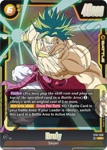 Broly [050] [Foil] (ST01-050)(SR)