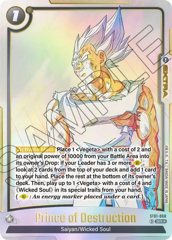 Prince of Destruction [Alternate Art] [Foil] (ST01-068)(SR)