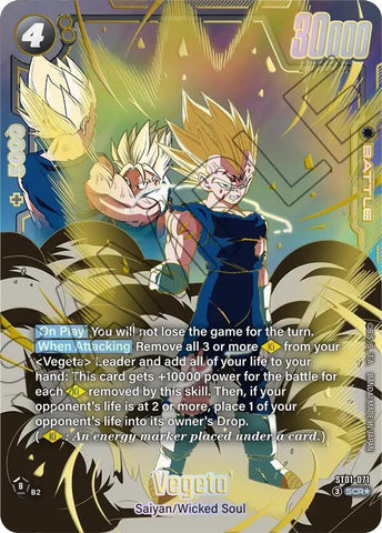 Vegeta [071] [Alternate Art] [Foil] (ST01-071)(SCR)