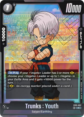 Trunks : Youth [057] [Foil] (ST01-057)(R)