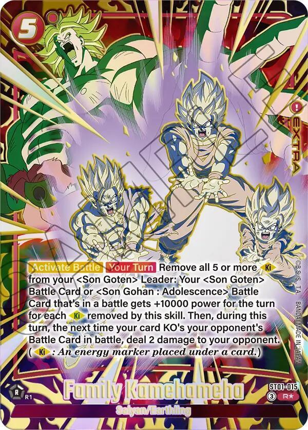 Family Kamehameha [Alternate Art] [Foil] (ST01-015)(R)