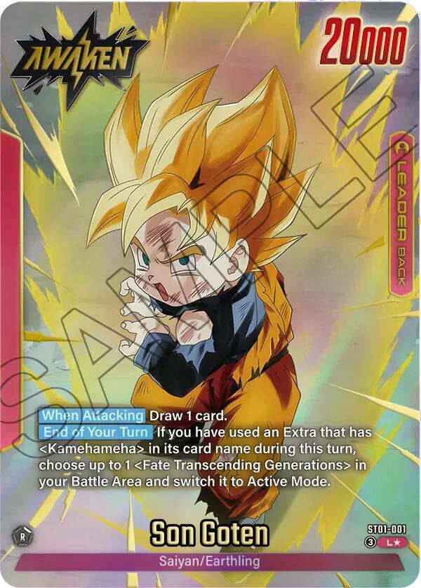 Son Goten [001] [Alternate Art] [Foil] (ST01-001)(L)