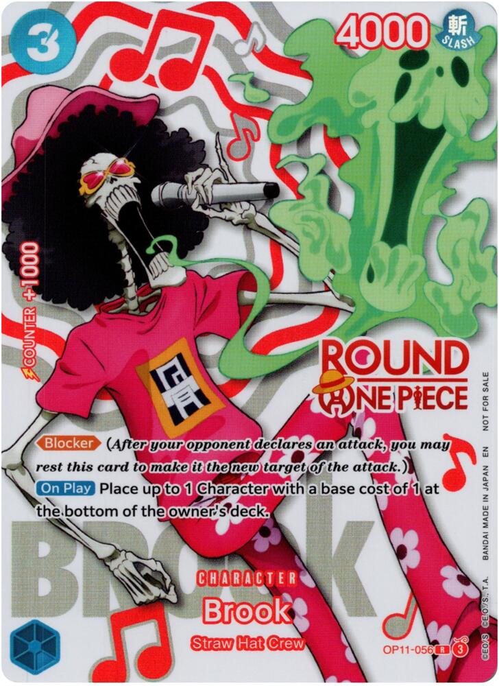 Brook [Round 1 Promo] [Foil] (One Piece Promotion Cards)(OP11-056)(R)