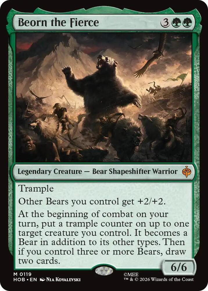 Beorn the Fierce [Foil] (The Hobbit)(HOB-119)(M)