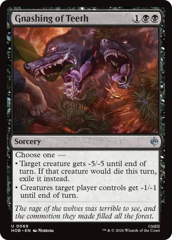 Gnashing of Teeth [Foil] (The Hobbit)(HOB-69)(U)