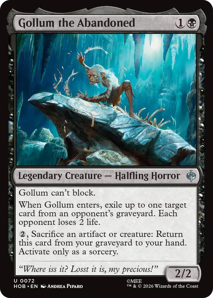 Gollum the Abandoned [Foil] (The Hobbit)(HOB-72)(U)