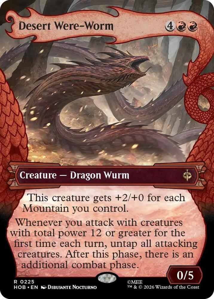 Desert Were-Worm [Showcase] [Foil] (The Hobbit)(HOB-225)(R)