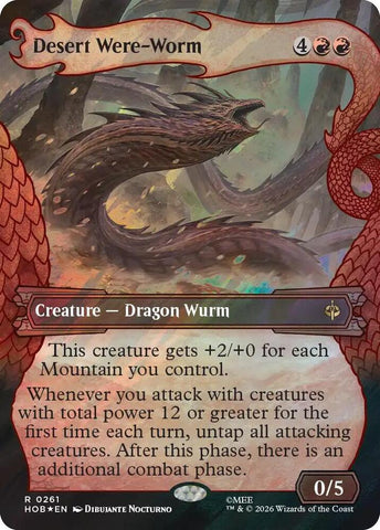 Desert Were-Worm [Showcase] [Surge] [Foil] (The Hobbit)(HOB-261)(R)
