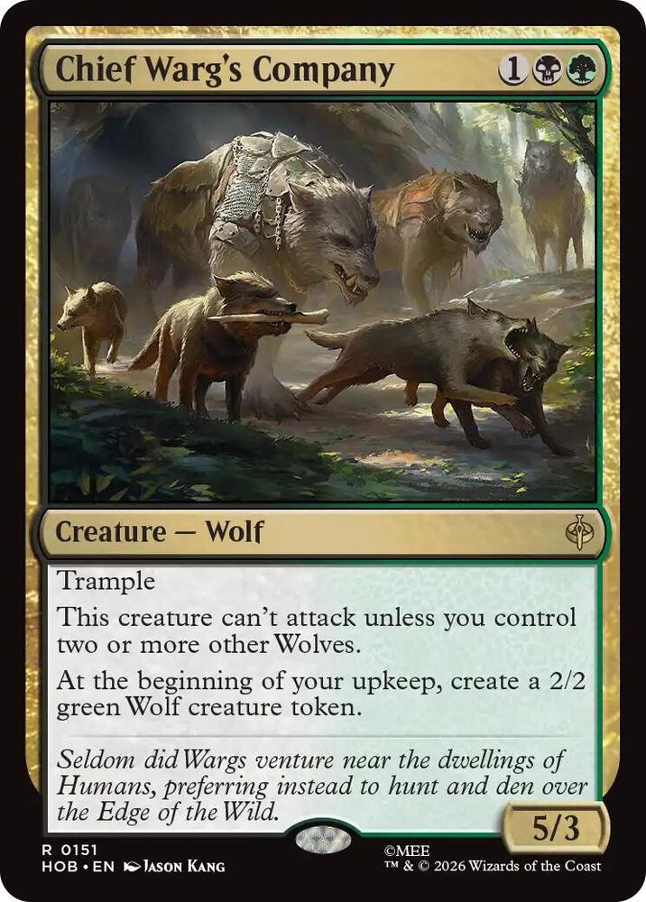 Chief Warg's Company (The Hobbit)(HOB-151)(R)