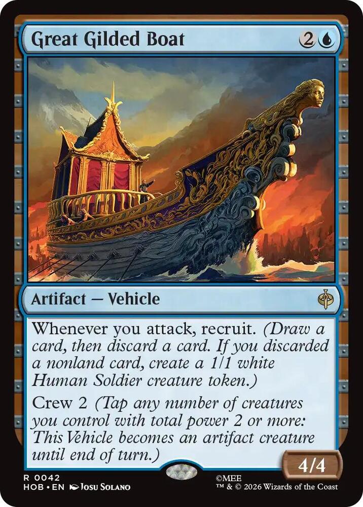 Great Gilded Boat (The Hobbit)(HOB-42)(R)