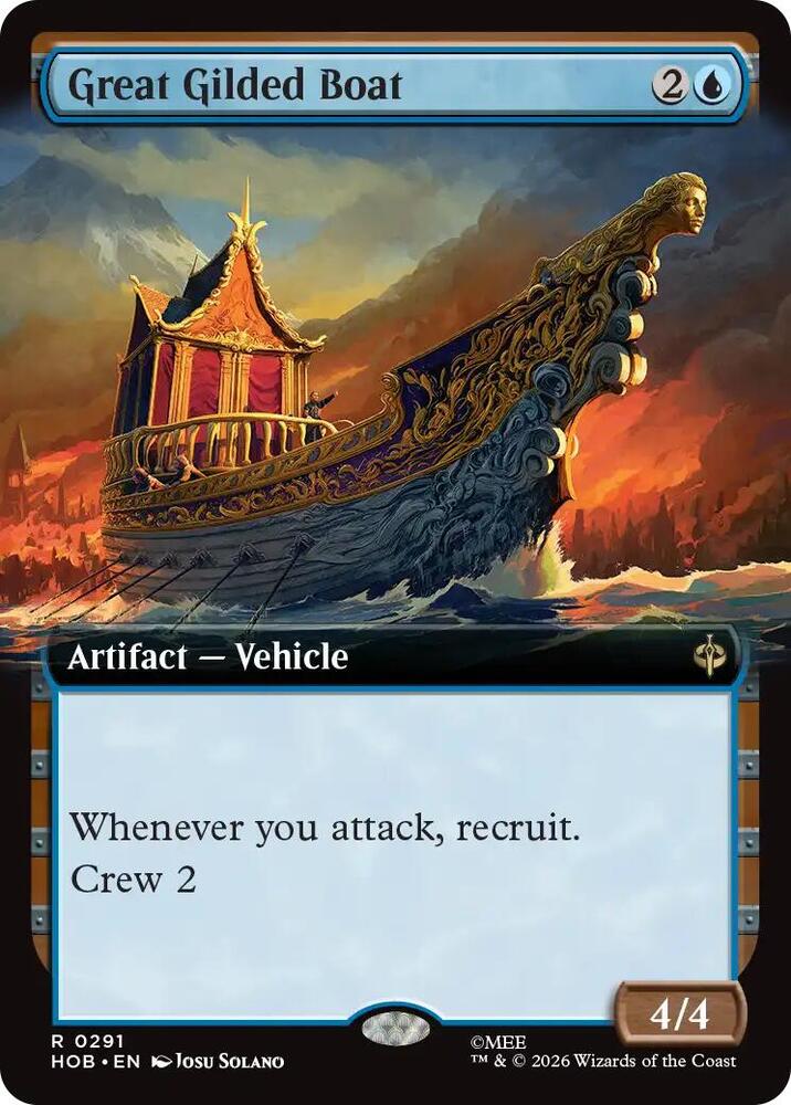 Great Gilded Boat [Extended Art] [Foil] (The Hobbit)(HOB-291)(R)