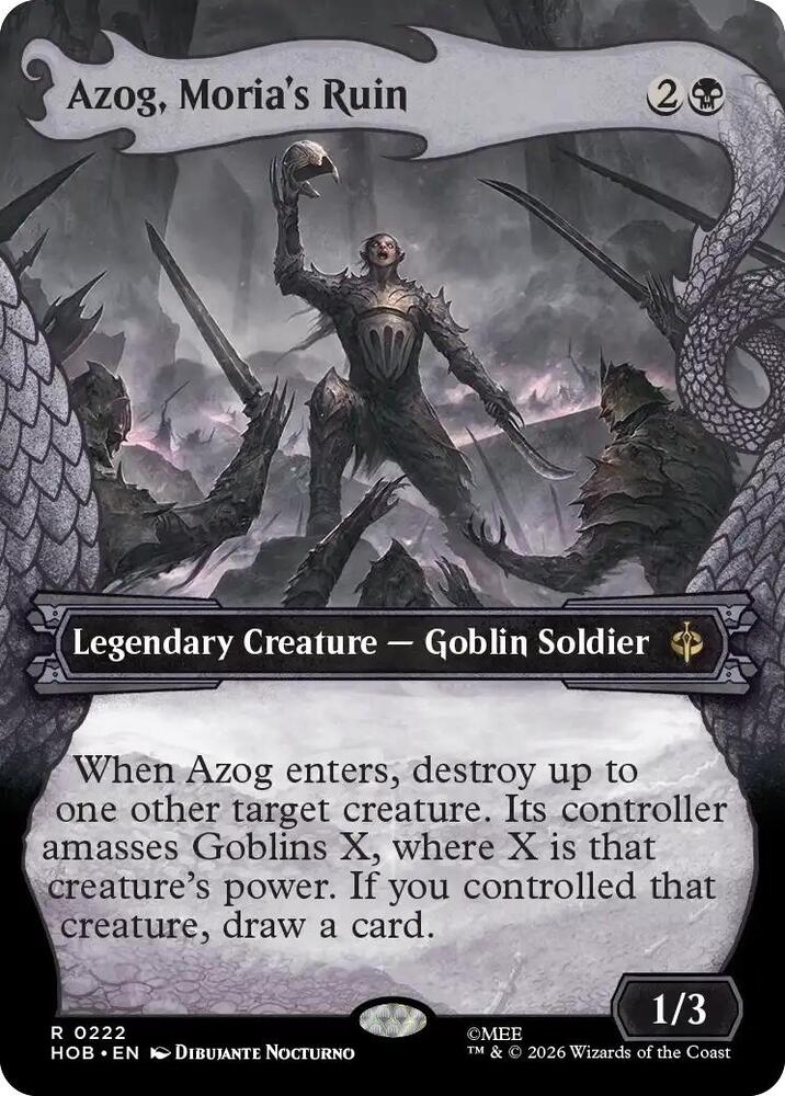 Azog, Moria's Ruin [Showcase] [Foil] (The Hobbit)(HOB-222)(R)