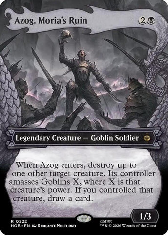 Azog, Moria's Ruin [Showcase] [Foil] (The Hobbit)(HOB-222)(R)