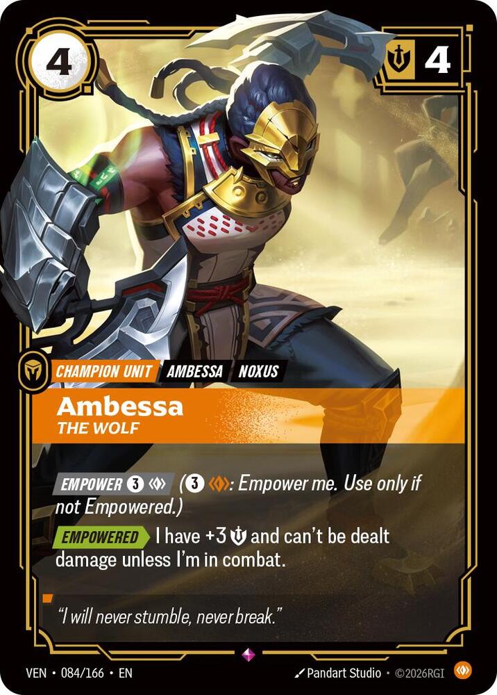 Ambessa, The Wolf (Foil) (Vendetta)(VEN-084/166)(R)