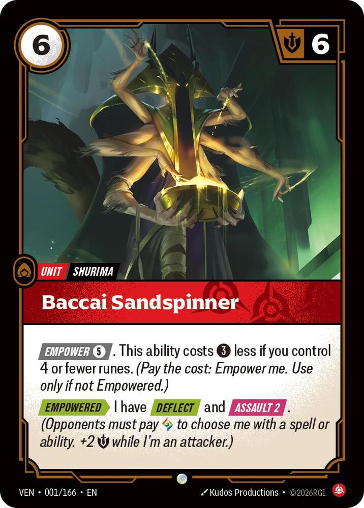 Baccai Sandspinner (Vendetta)(VEN-001/166)(C)