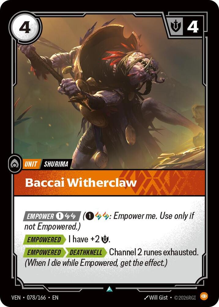 Baccai Witherclaw (Vendetta)(VEN-078/166)(U)