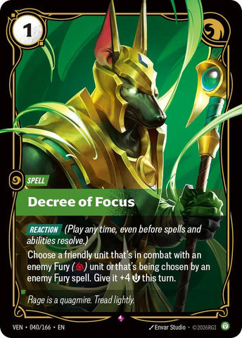 Decree of Focus (Foil) (Vendetta)(VEN-040/166)(R)