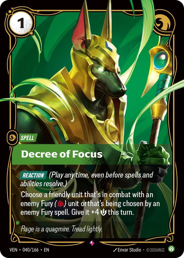 Decree of Focus (Foil) (Vendetta)(VEN-040/166)(R)
