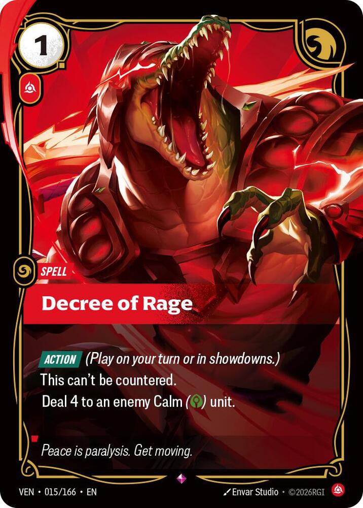 Decree of Rage (Foil) (Vendetta)(VEN-015/166)(R)