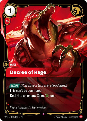 Decree of Rage (Foil) (Vendetta)(VEN-015/166)(R)