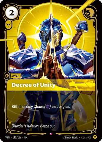 Decree of Unity (Foil) (Vendetta)(VEN-131/166)(R)