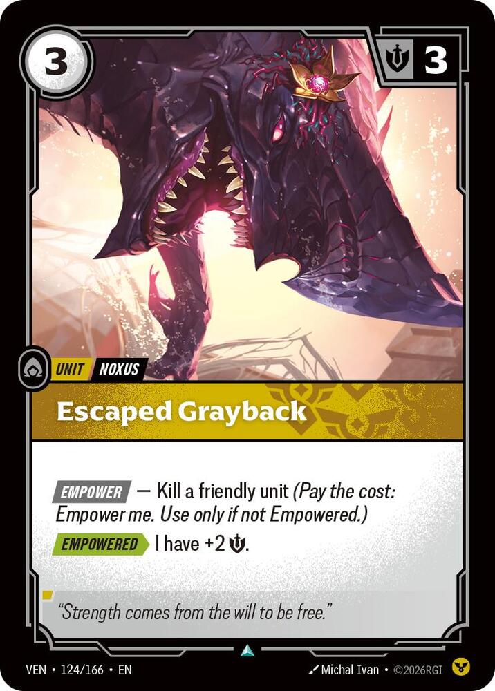 Escaped Grayback (Vendetta)(VEN-124/166)(U)