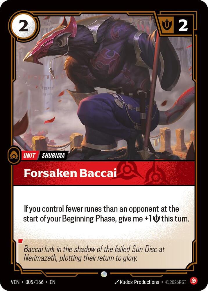 Forsaken Baccai (Vendetta)(VEN-005/166)(C)