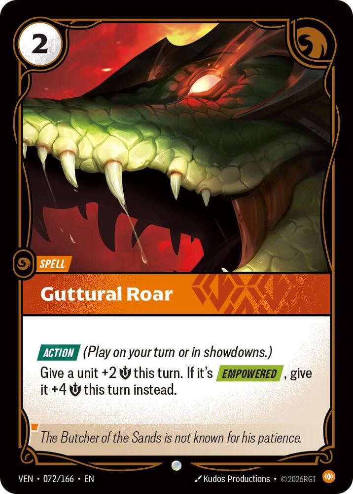 Guttural Roar (Vendetta)(VEN-072/166)(C)