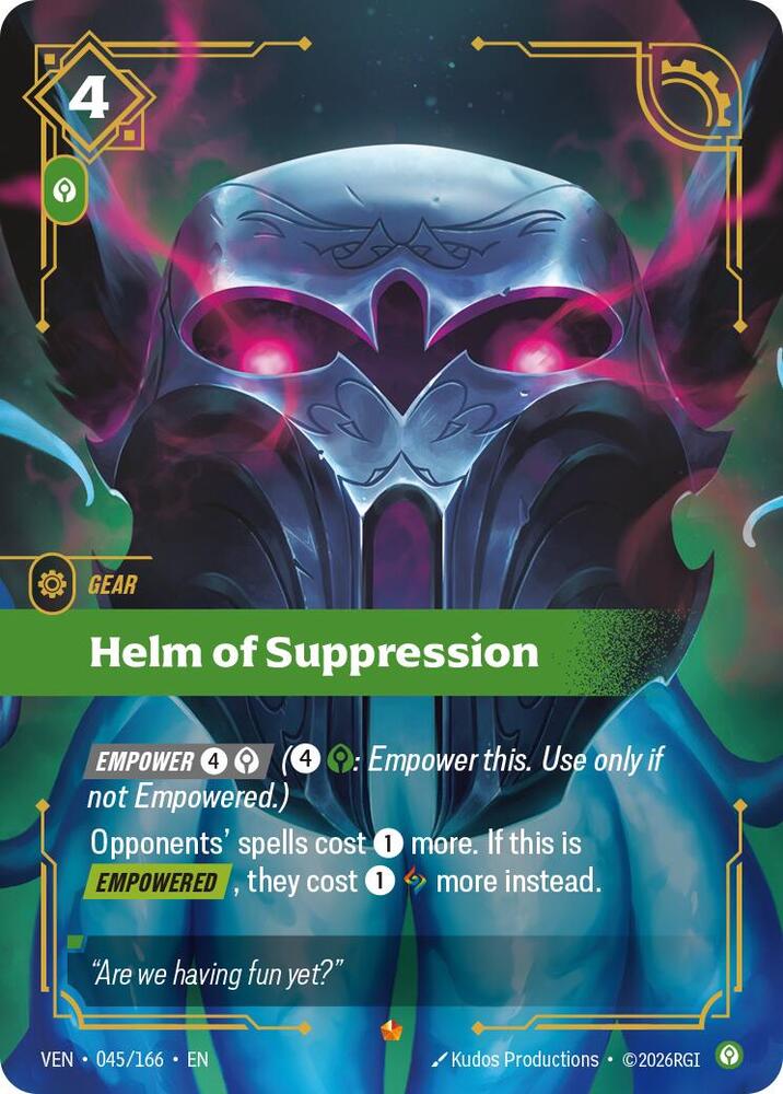 Helm of Suppression (Foil) (Vendetta)(VEN-045/166)(E)