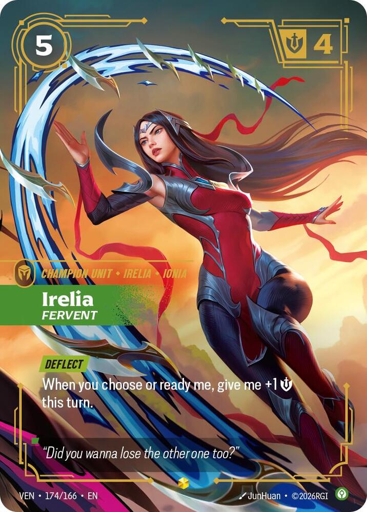 Irelia, Fervent (Overnumbered) (Vendetta)(VEN-174/166)(E)