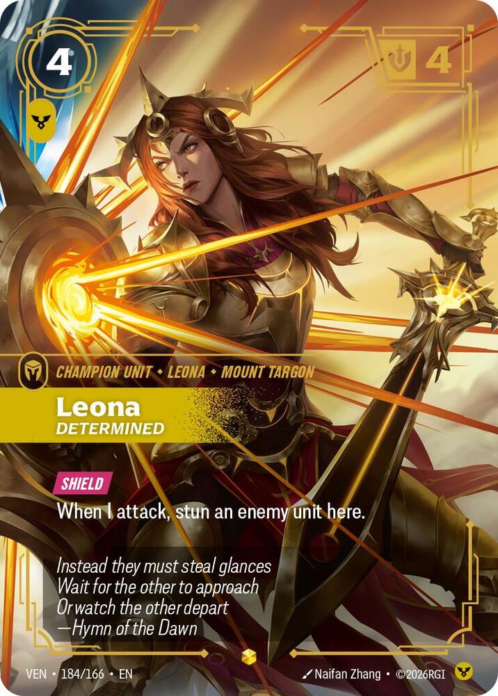 Leona, Determined (Foil) (Vendetta)(VEN-184/166)(R)