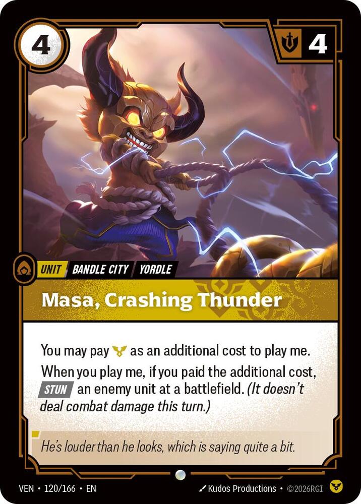 Masa, Crashing Thunder (Vendetta)(VEN-120/166)(C)