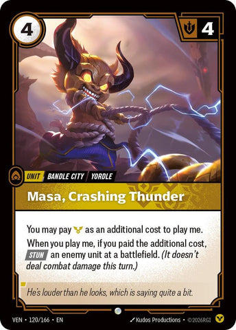 Masa, Crashing Thunder (Vendetta)(VEN-120/166)(C)