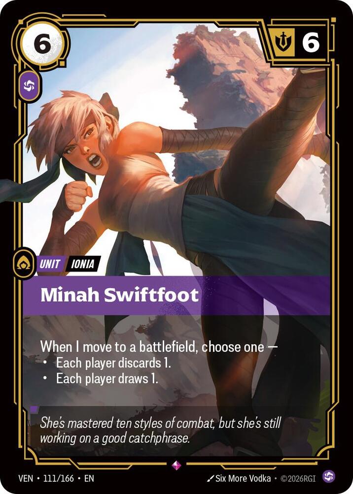 Minah Swiftfoot (Foil) (Vendetta)(VEN-111/166)(R)