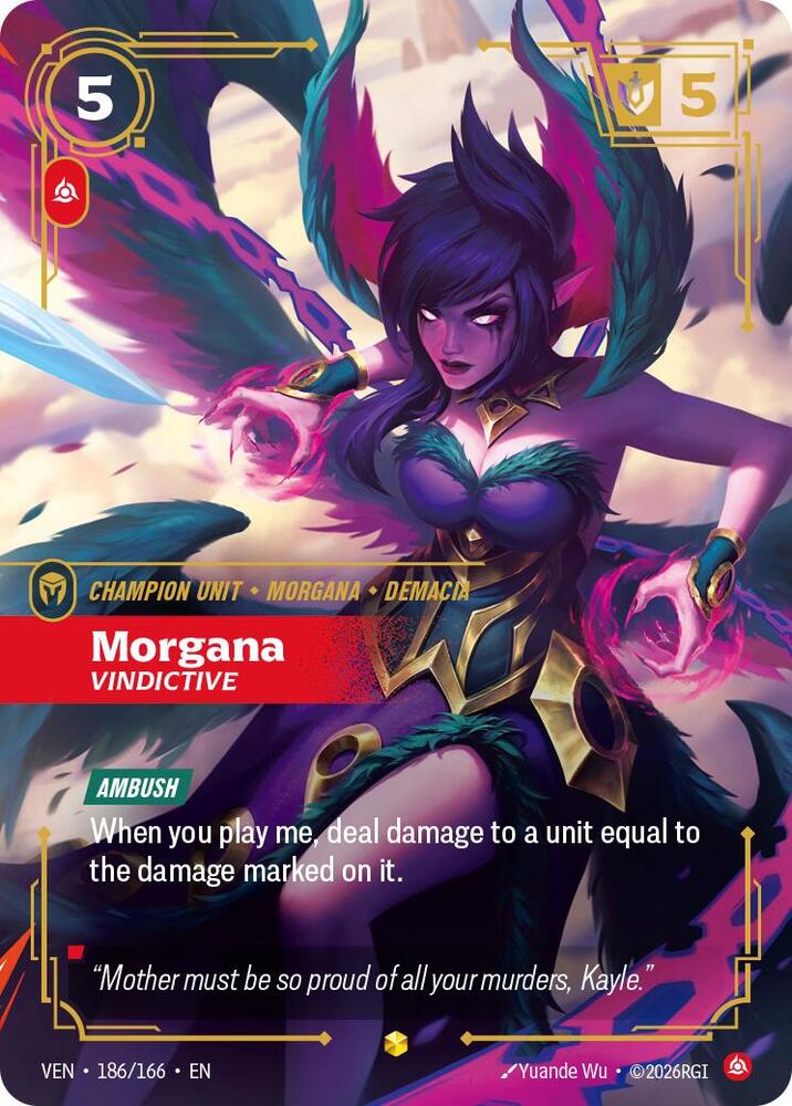 Morgana, Vindictive (Overnumbered) (Foil) (Vendetta)(VEN-186/166)(R)