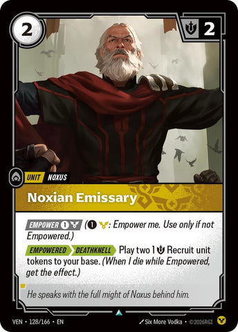 Noxian Emissary (Vendetta)(VEN-128/166)(U)