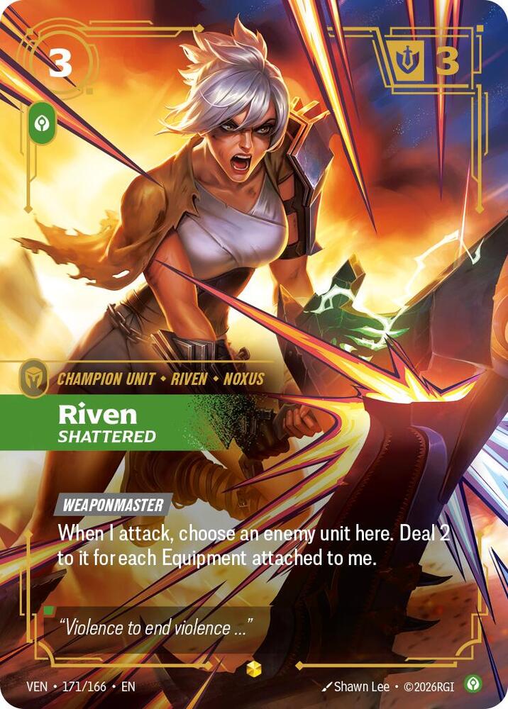 Riven, Shattered (Overnumbered) (Foil) (Vendetta)(VEN-171/166)(R)