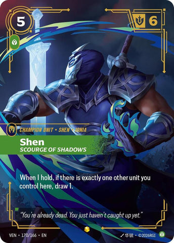 Shen, Scourge of Shadows (Overnumbered) (Foil) (Vendetta)(VEN-170/166)(R)