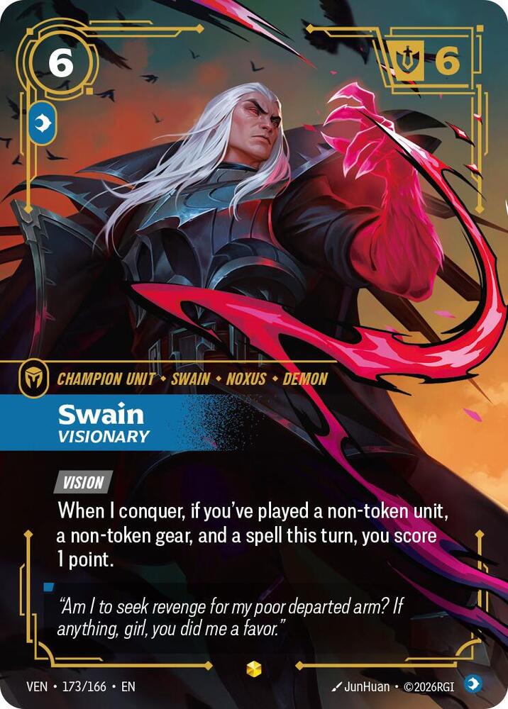 Swain, Visionary (Overnumbered) (Foil) (Vendetta)(VEN-173/166)(R)
