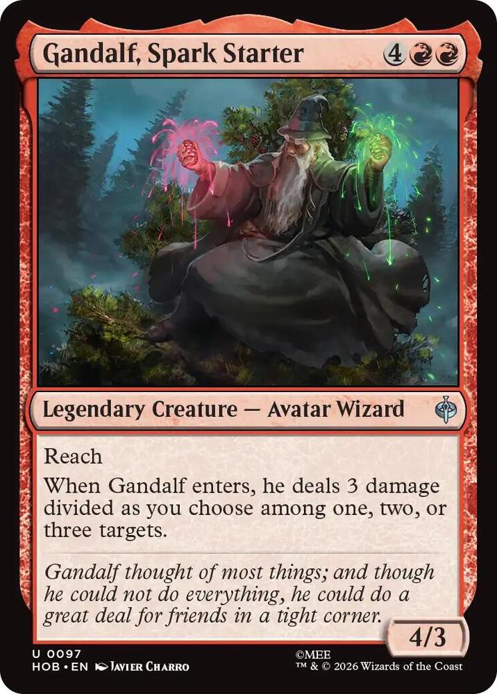 Gandalf, Spark Starter (The Hobbit)(HOB-97)(U)