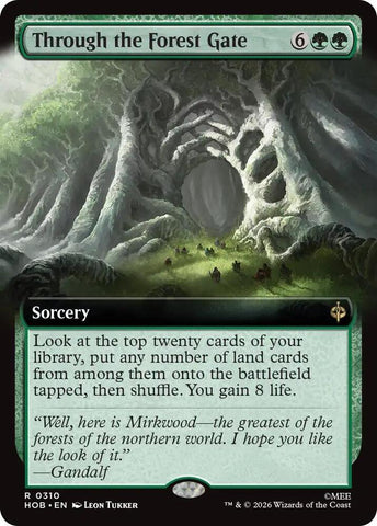 Through the Forest Gate [Extended Art] [Foil] (The Hobbit)(HOB-310)(R)