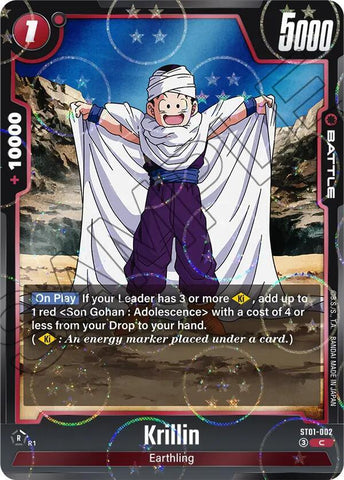 Krillin [Dragon Ball Pattern] [Foil] (ST01-002)(C)