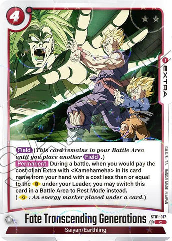 Fate Transcending Generations [Alternate Art] [Foil] (ST01-017)(C)