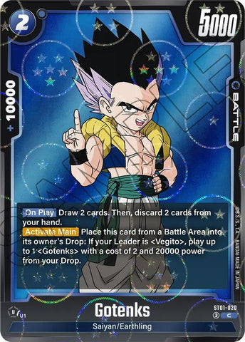 Gotenks [020] (Dragon Ball Pattern) [Foil] (ST01-020)(C)