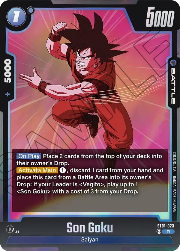 Son Goku [023] [Foil] (ST01-023)(R)