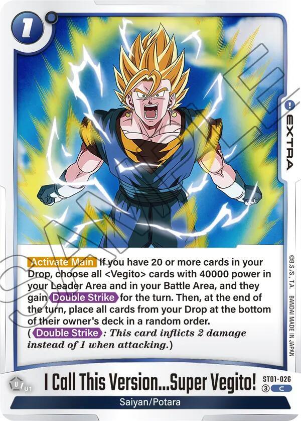 I Call This Version...Super Vegito! [Foil] (ST01-026)(C)