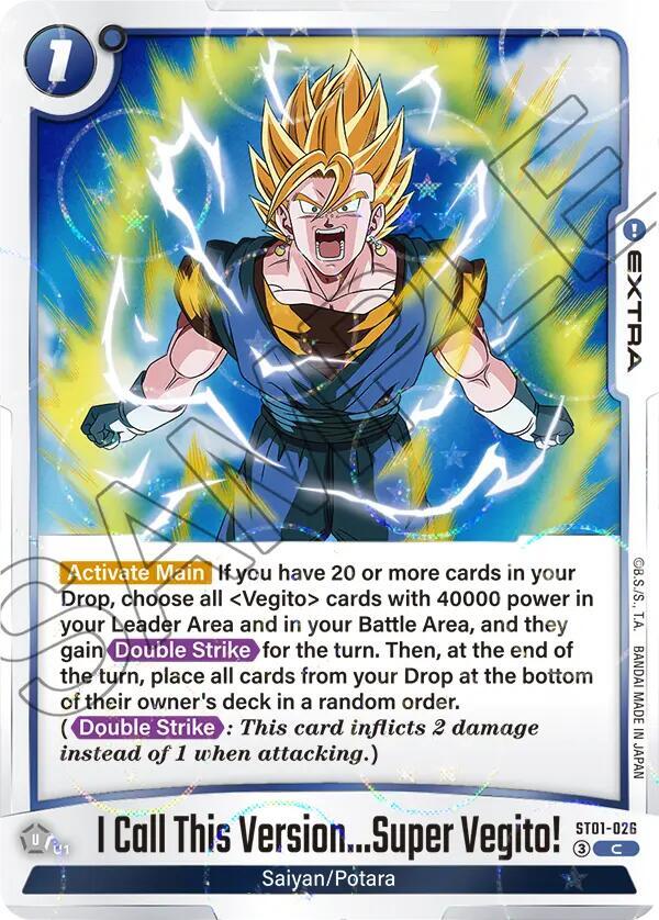 I Call This Version...Super Vegito! [Dragon Ball Pattern] [Foil] (ST01-026)(C)