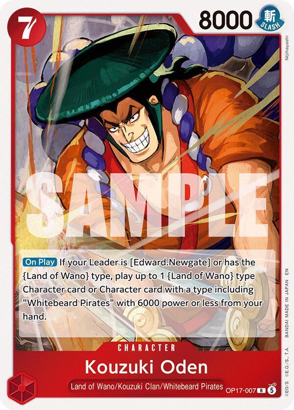 Kouzuki Oden [Foil] (The World's Strongest Warriors)(OP17-007)(R)
