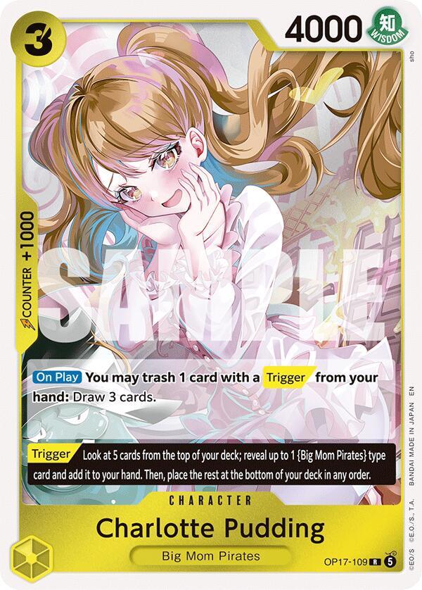 Charlotte Pudding [Foil] (The World's Strongest Warriors)(OP17-109)(R)